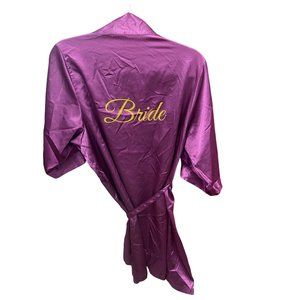 Purple "Bride" Robe, size S/M